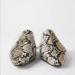 ZARA animal print flat